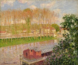 Solnedgang ved Moret-sur-Loing, 1901 af Camille Jacob Pissarro